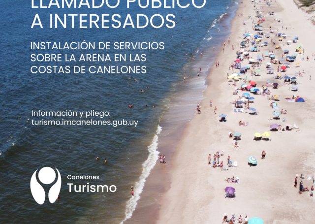 Llamado a interesados para la instalación de servicios en el espacio público de playas comprendidas en las costas del departamento.