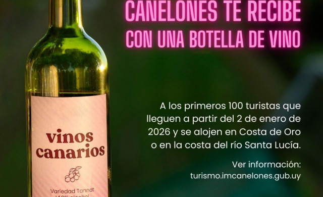 Canelones te recibe con un vino