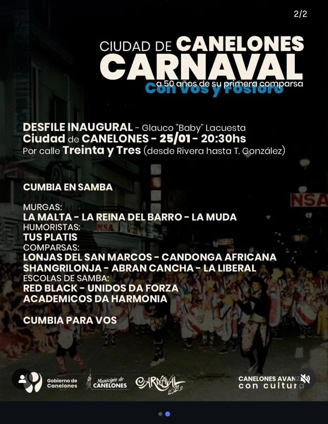 Carnaval en la ciudad de Canelones