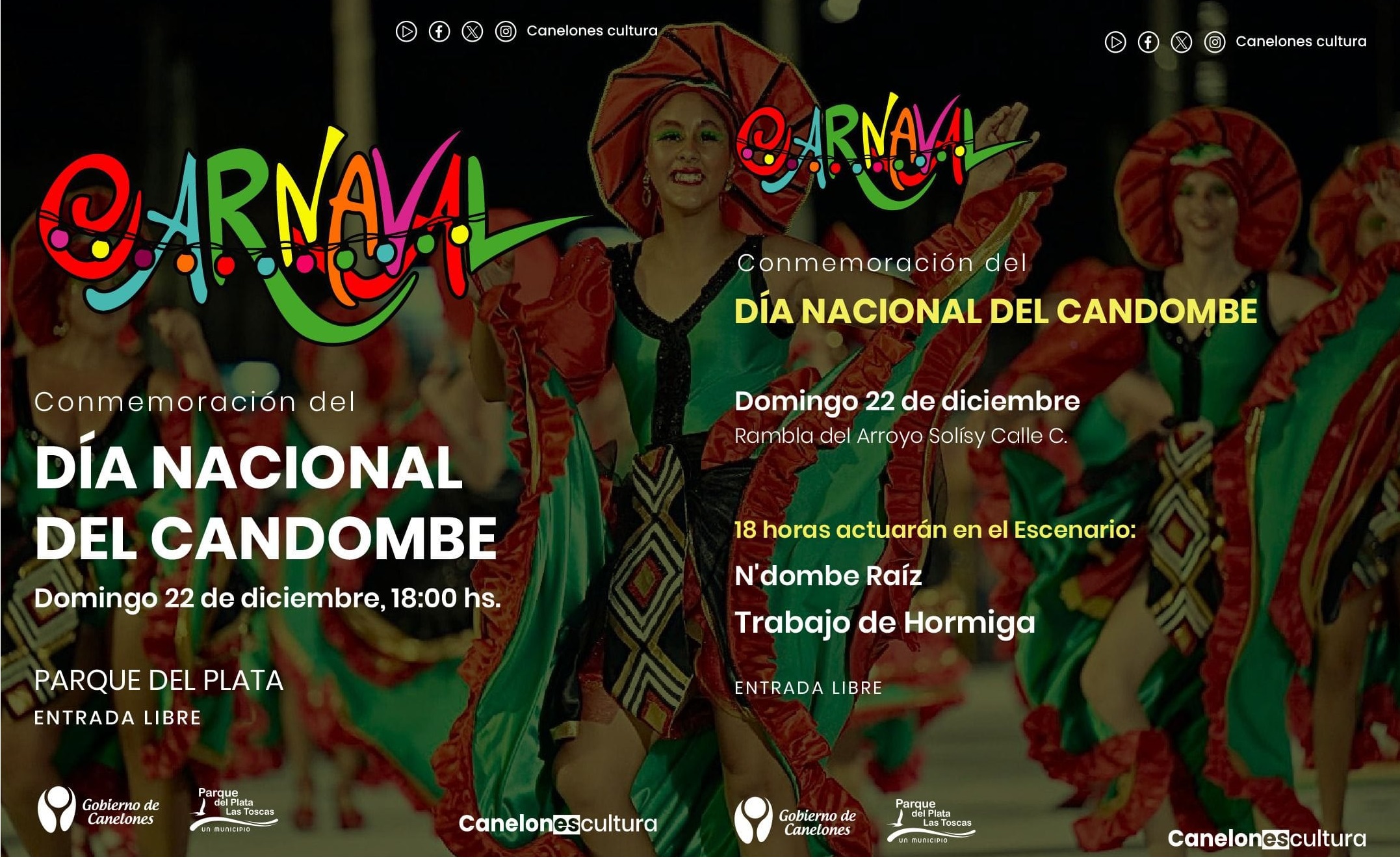 Día Nacional del Candombe en Parque del Plata