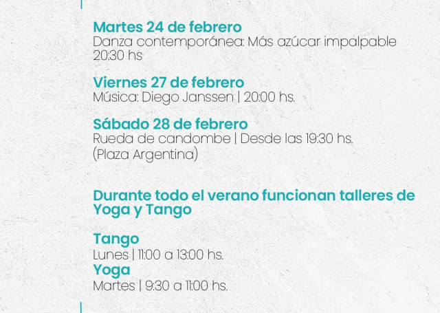 Febrero en el Centro Cultural Salinas