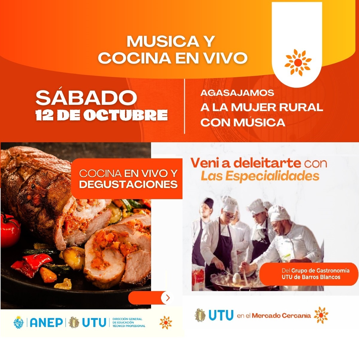 Música y cocina en vivo