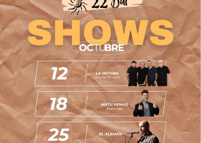 Octubre en 22 Bar