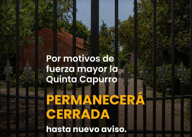 Quinta Carpurro cerrada