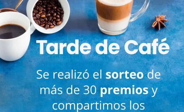 Ganadores y ganadoras del sorteo de la Tarde de Café