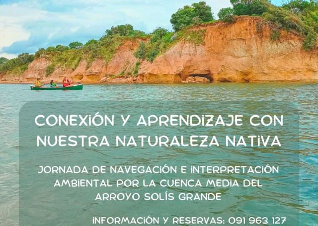 Jornada de navegación e interpretación ambiental en el Arroyo Solís Grande