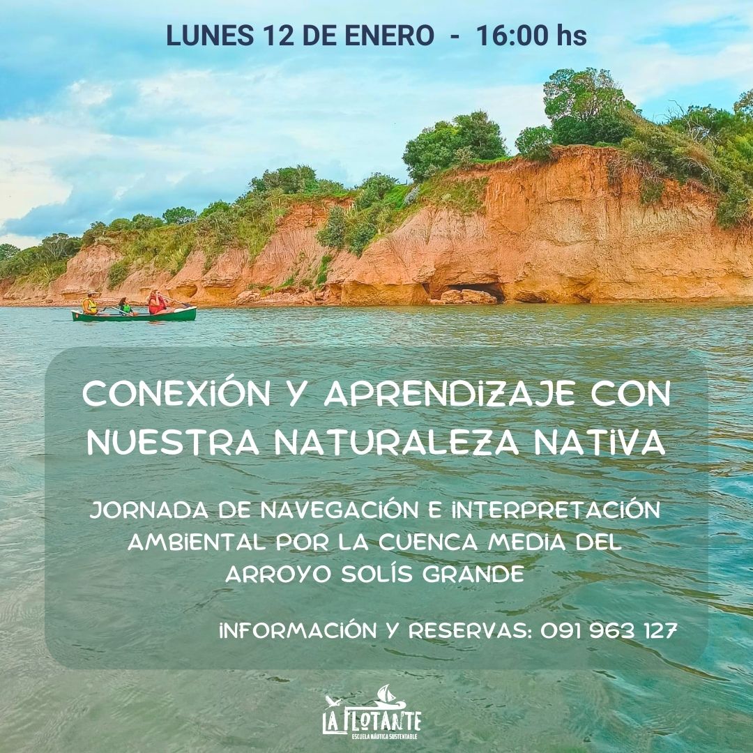 Jornada de navegación e interpretación ambiental en el Arroyo Solís Grande