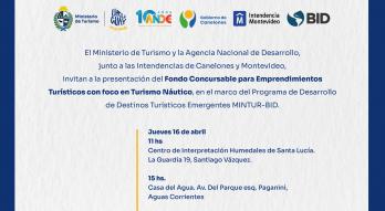 Presentación del Fondo Concursable para Emprendimientos de Turismo Náutico
