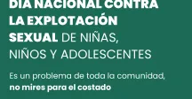 Día Nacional contra la explotación Sexual Comercial y No Comercial de Niñas, Niñas y Adolescentes 