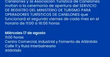 Apertura del servicio de Registro de Operadores que presta el Ministerio de Turismo en Atlántida 